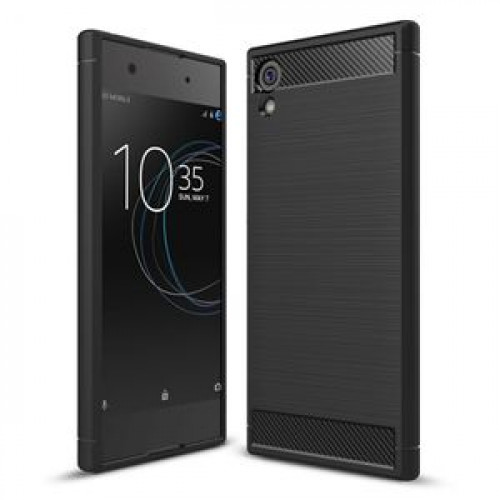 SONY XPERIA XZ4 СИЛИКОНОВ ГРЪБ CARBON ЧЕРЕН