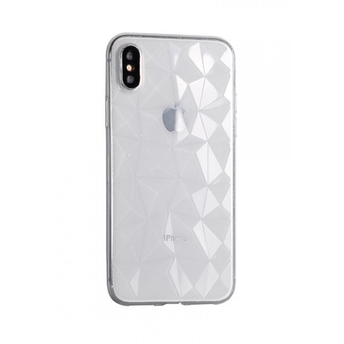 HUAWEI P20 LITE 2019 СИЛИКОНОВ ГРЪБ РОМБОИД ПРОЗРАЧЕН