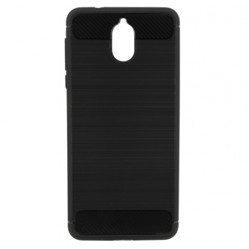 NOKIA 3.1 СИЛИКОНОВ ГРЪБ CARBON ЧЕРЕН