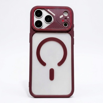 IPHONE 18 PRO MIRROR SHIELD CASE BURGUNDY