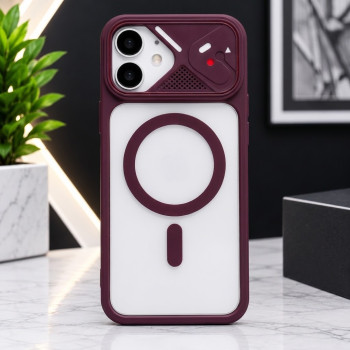 IPHONE 18 MIRROR SHIELD CASE BURGUNDY