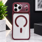 IPHONE 18 PRO MAX MIRROR SHIELD CASE BURGUNDY