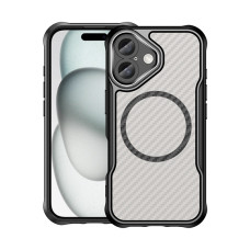 IPHONE 16 PLUS CARBON FIBER MAGSAFE CASE BLACK