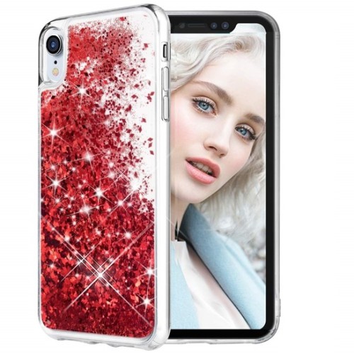HUAWEI P30 LITE GLITTER CASE RED