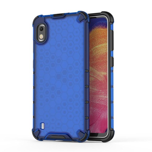 HUAWEI P30 PRO СИЛИКОНОВ ГРЪБ HONEYCOMB BLUE