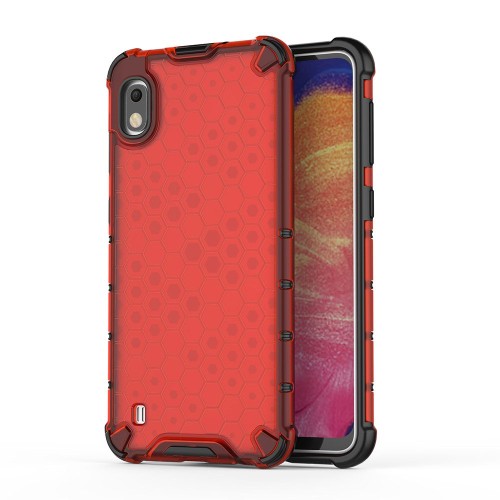 HUAWEI P30 PRO СИЛИКОНОВ ГРЪБ HONEYCOMB RED