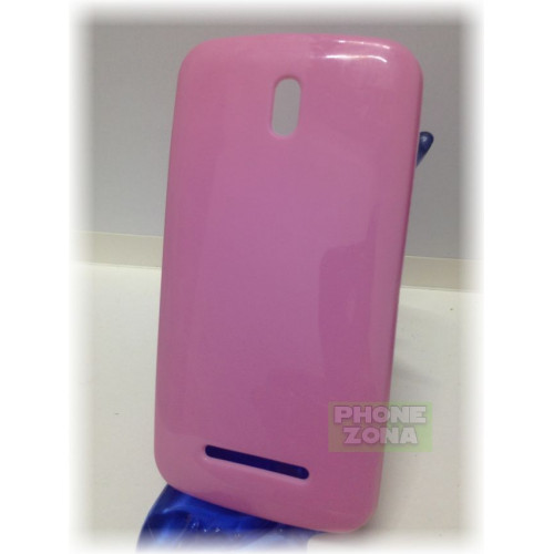 HTC DESIRE 500 СИЛИКОНОВ ГРЪБ - РОЗОВ