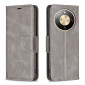 HONOR X9D, X70, MAGIC 8 LITE LEATHER FLIP CASE GREY