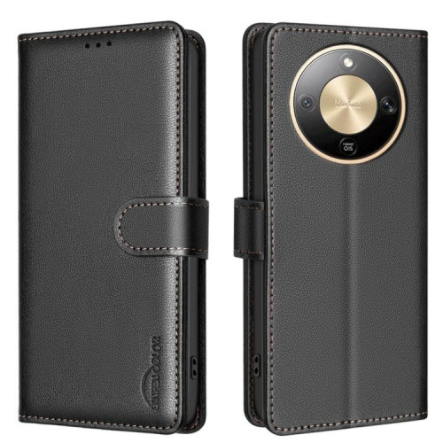 HONOR X9D, X70, MAGIC 8 LITE LEATHER ANTI-THEFT FLIP CASE BLACK