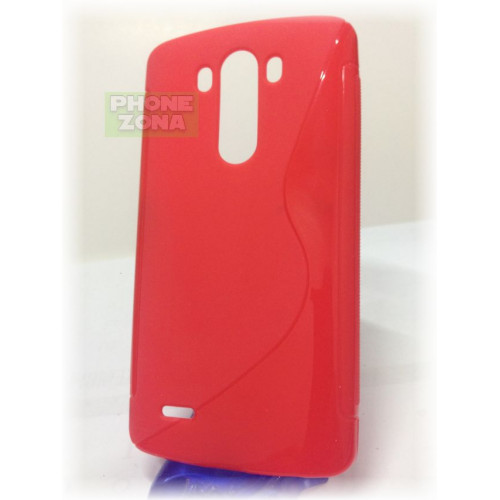 LG G3 СИЛИКОНИОВ ГРЪБ -S LINE - ЧЕРВЕН 