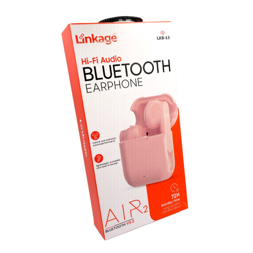 LINKAGE LKB-15 HI-FI AUDIO BLUETOOTH EARPHONE PINK