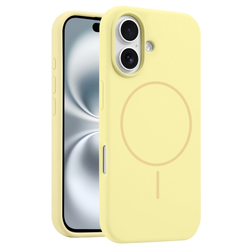 IPHONE 16 PLUS LIQUIDE SILICONE MAGSAFE CASE YELLOW