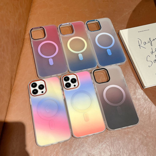 IPHONE 14 PLUS MAGSAFE RAINBOW VIOLET ORANGE