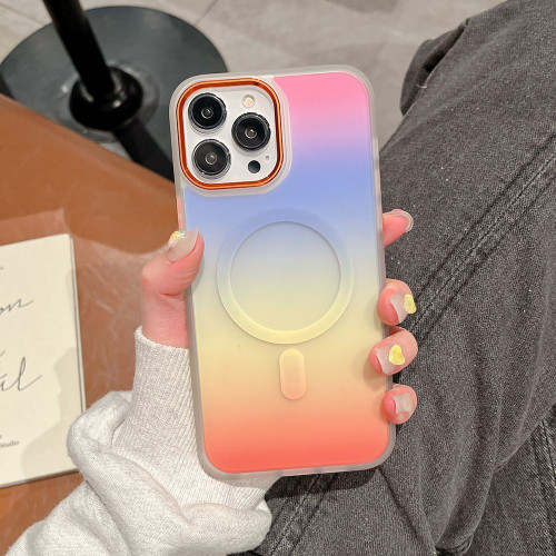 IPHONE 14 PLUS MAGSAFE RAINBOW VIOLET ORANGE