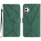 SAMSUNG A13 4G EMBOSSED LEATHER FLIP CASE GREEN