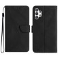 SAMSUNG A13 4G EMBOSSED LEATHER FLIP CASE BLACK