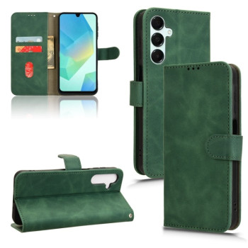 SAMSUNG A16, A17, A26,A18  LEATHER FLIP CASE GREEN
