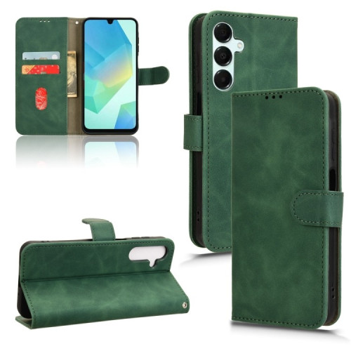 SAMSUNG A16, A17, A26,A18  LEATHER FLIP CASE GREEN