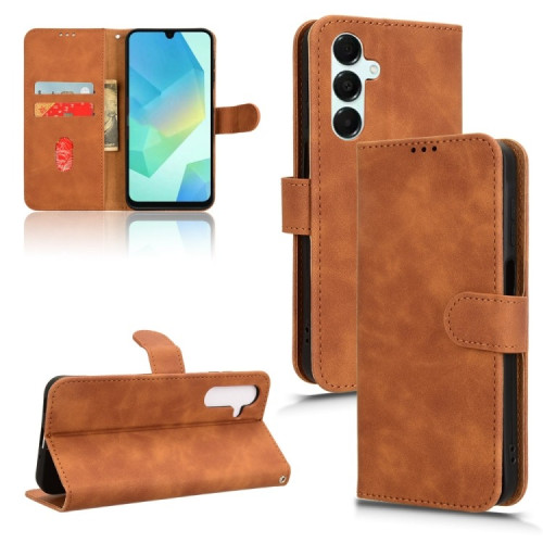 SAMSUNG A16, A17, A26,A18 LEATHER FLIP CASE BROWN