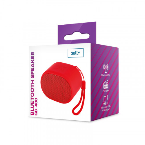 SETTY BLUETOOTH SPEAKER GB-400 RED