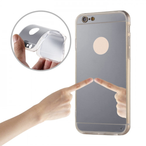 HUAWEI Y6 2 СИЛИКОНОВ ГРЪБ MIRROR SILVER