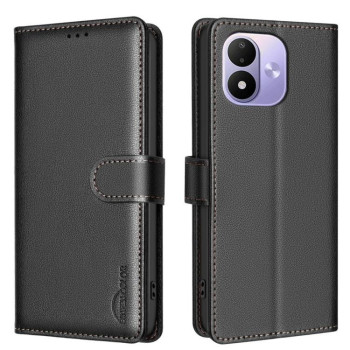 XIAOMI REDMI NOTE 17 4G LEATHER ANTI-THEFT FLIP CASE BLACK
