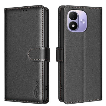 XIAOMI REDMI NOTE 17 PRO 5G LEATHER ANTI-THEFT FLIP CASE BLACK