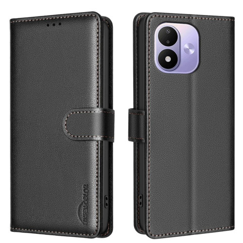 XIAOMI REDMI NOTE 17 PRO 5G LEATHER ANTI-THEFT FLIP CASE BLACK