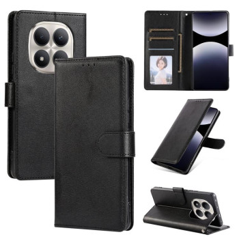 XIAOMI REDMI NOTE 15 PRO PLUS LEATHER FLIP CASE BLACK
