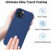 HUAWEI P40 СИЛИКОНОВ ГРЪБ MAT BLUE