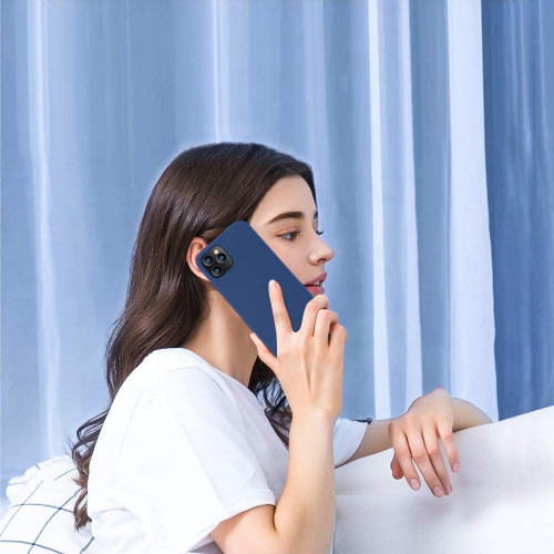 HUAWEI P40 СИЛИКОНОВ ГРЪБ MAT BLUE