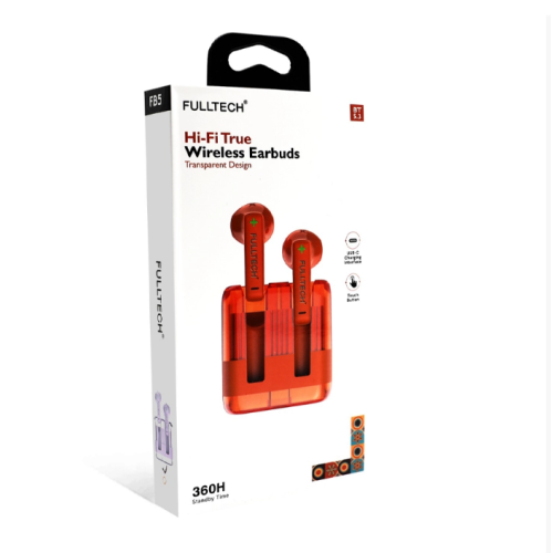 FULLTECH FB-5 WIRELESS EARBUDS VIOLET