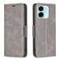 OPPO A6, A6X LEATHER FLIP CASE GREY