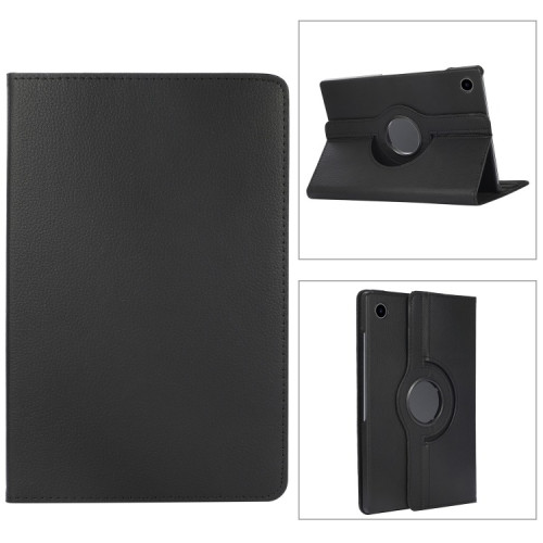 SAMSUNG TAB A9, A11 LEATHER CASE BLACK